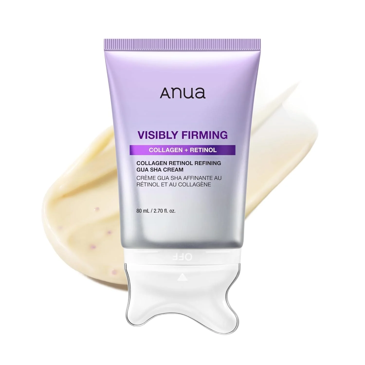 Anua Collagen Retinol Refining Gua Sha Cream 80ml – Crema Refinadora con Colágeno y Retinol para Masaje Gua Sha