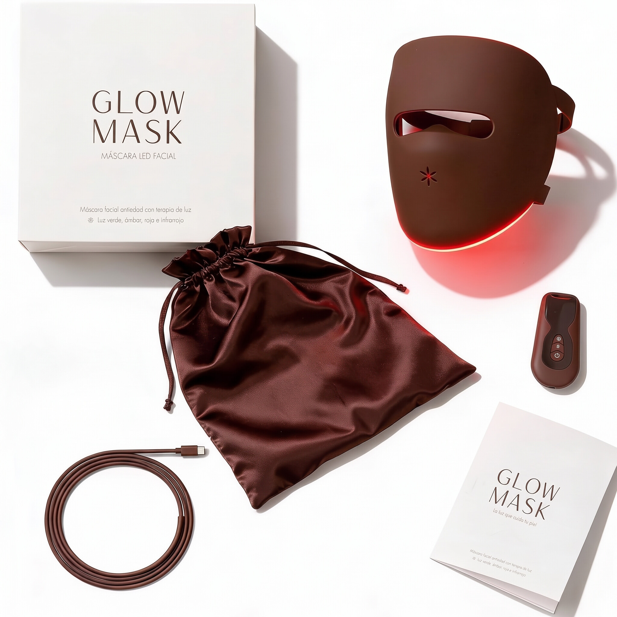 Mascarilla LED Glow Mask · 4 modos